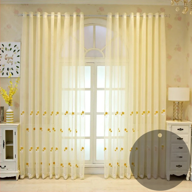 Nagykereskedelmi francia csipke ablakfüggöny otthoni nappali hálószoba félárnyékoló ablakfüggöny romantikus fehér csipke erkélyfüggöny