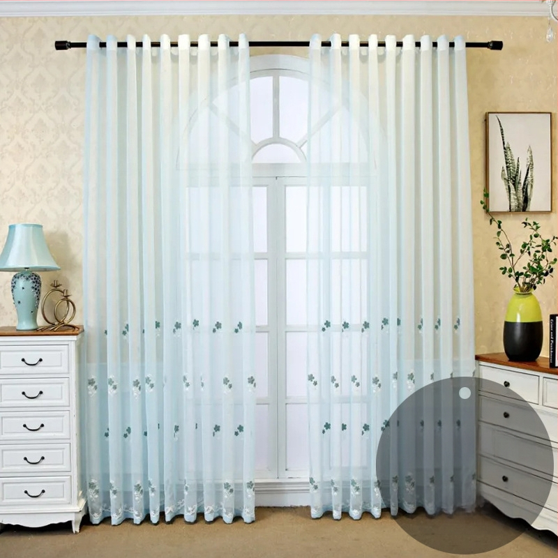 Nagykereskedelmi francia csipke ablakfüggöny otthoni nappali hálószoba félárnyékoló ablakfüggöny romantikus fehér csipke erkélyfüggöny