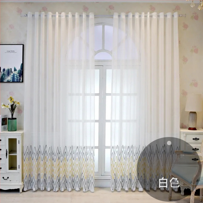 Nagykereskedelmi francia csipke ablakfüggöny otthoni nappali hálószoba félárnyékoló ablakfüggöny romantikus fehér csipke erkélyfüggöny