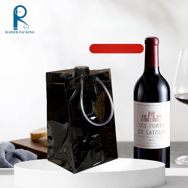 Gamykloje reklamuojamas plastikinis permatomas dovanų maišelis su sagomis, PVC permatomas minkštas plastikinis dovanų maišelis