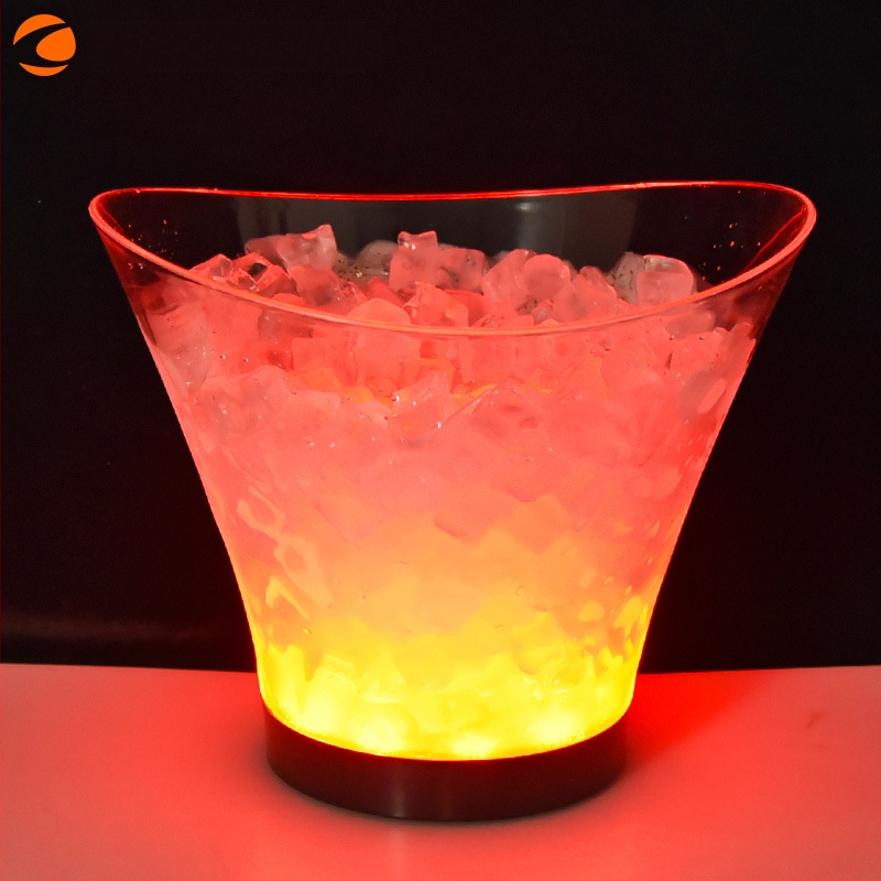 Naujas ledo kibiras su lediniu kibiru, aukščiausios klasės šampano kibiro, vyno rinkinio, vakarėlių vyno laikiklis su įvairiais šviestuvais, pasirenkamas tiesioginis pardavimas iš gamyklos.