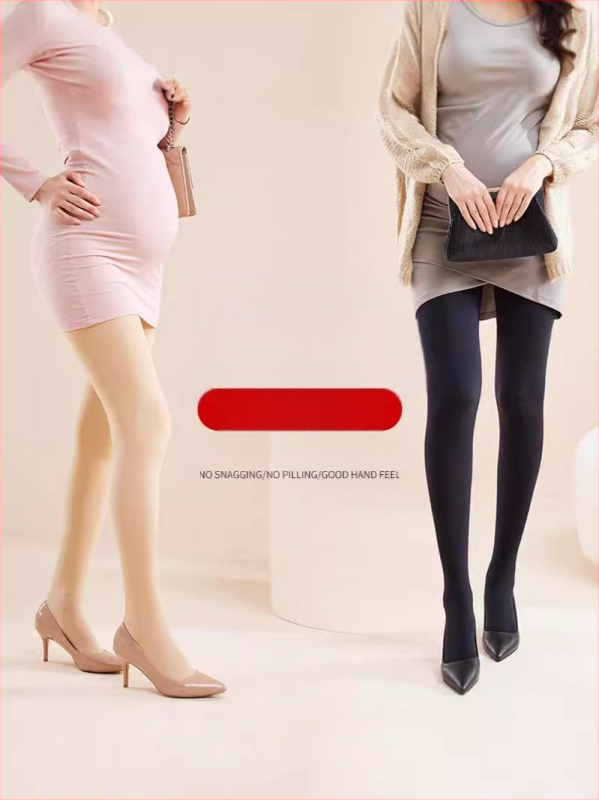 Chunyi kismama csípőtámaszos és fenékemelést segítő, meleg leggings, polár béléssel és vastagított, bőrszínű harisnyanadrág