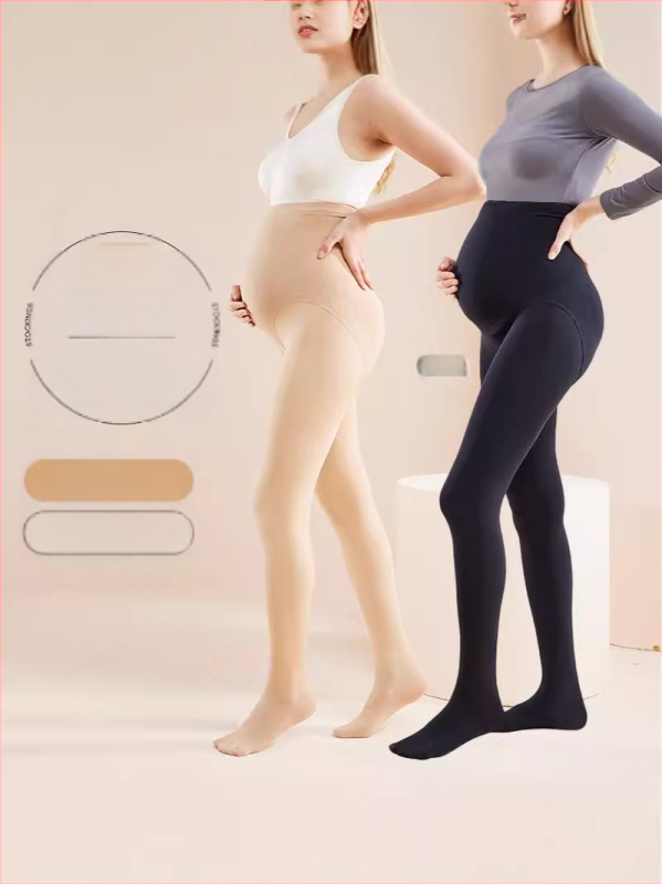 Chunyi kismama csípőtámaszos és fenékemelést segítő, meleg leggings, polár béléssel és vastagított, bőrszínű harisnyanadrág