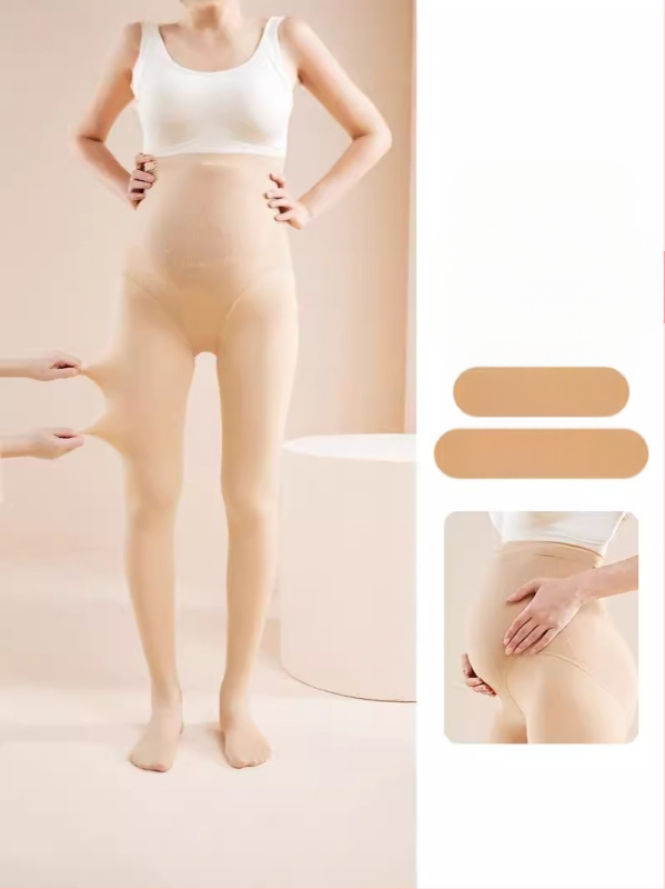 Chunyi kismama csípőtámaszos és fenékemelést segítő, meleg leggings, polár béléssel és vastagított, bőrszínű harisnyanadrág