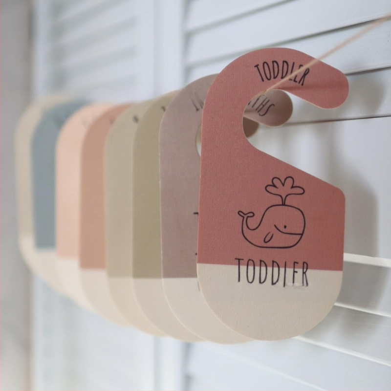 Új baba fa elválasztó otthon hálószoba szekrény méretű elválasztó fa babaruhák elválasztó tányér