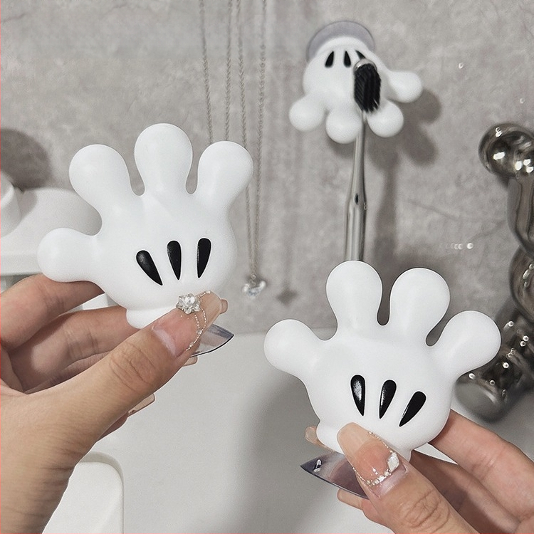 Kūrybingas animacinis dantų šepetėlių dėklas, skirtas namų apyvokos reikmenims, vonios kambariui, prie sienos tvirtinamas, be perforatorių, laikymo stovas, vientisas, kabliukų laikymo stovas
