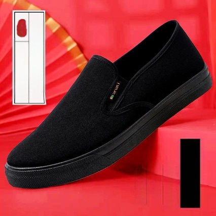 2025. aasta kevadine tehase otsemüük meeste vabaaja riidest kingad, vanad Pekingi riidest kingad, kerged, hingavad ja ruudulised, uus stiil