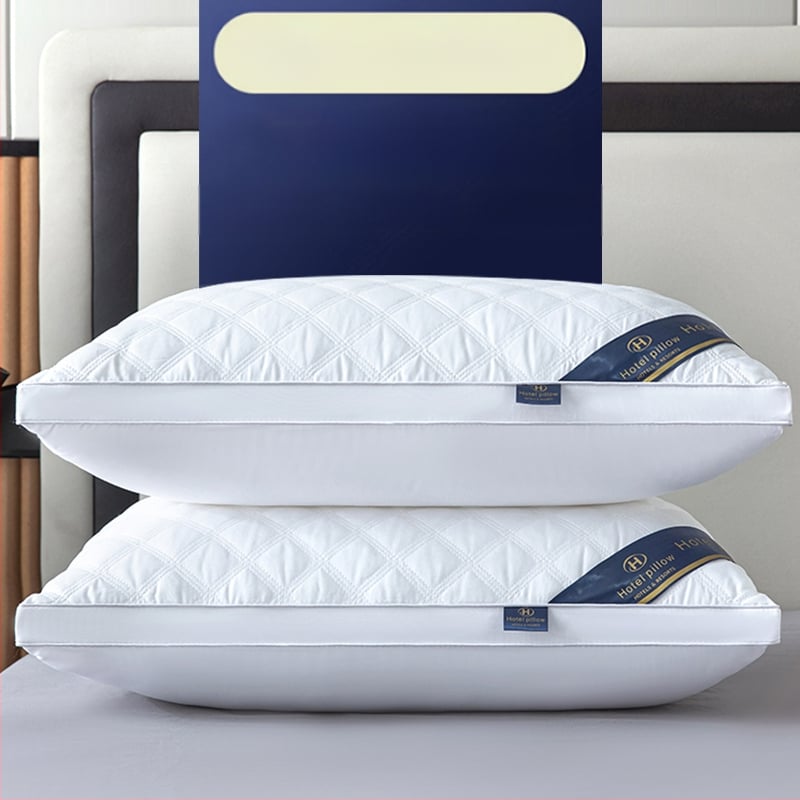 [Cumpără unul, primești unul gratuit] Pereche de perne de hotel de cinci stele, cu miez de pernă lavabilă pentru un singur adult, protecție pentru gât, miez de pernă din catifea cu pene