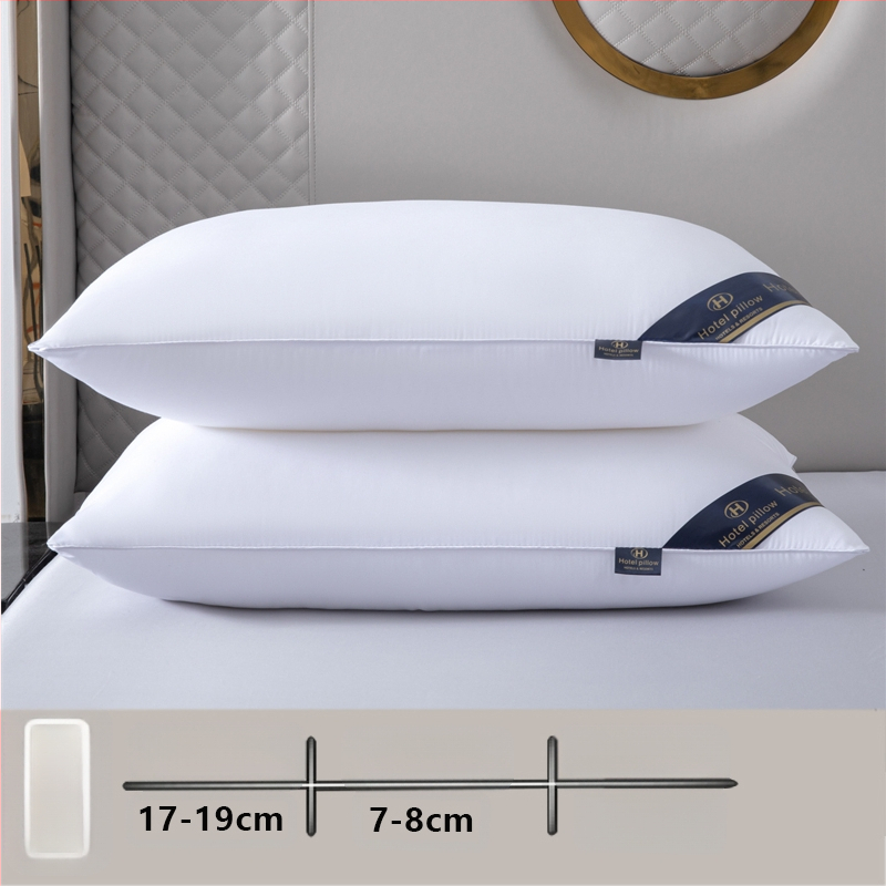 [Cumpără unul, primești unul gratuit] Pereche de perne de hotel de cinci stele, cu miez de pernă lavabilă pentru un singur adult, protecție pentru gât, miez de pernă din catifea cu pene