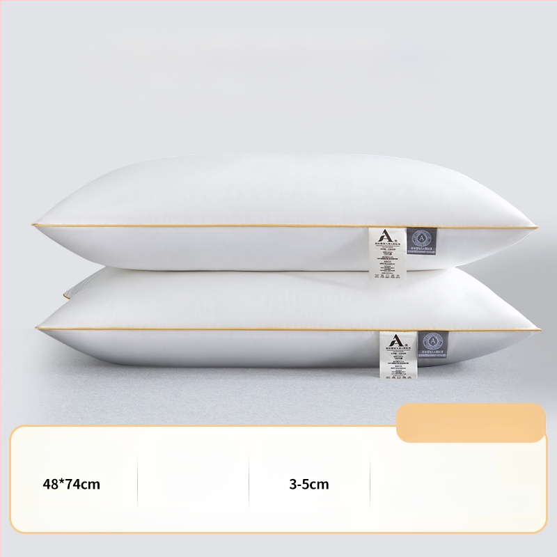 [Cumpără unul, primești unul gratuit] Pereche de perne de hotel de cinci stele, cu miez de pernă lavabilă pentru un singur adult, protecție pentru gât, miez de pernă din catifea cu pene