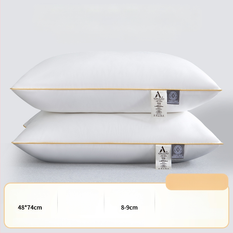 [Cumpără unul, primești unul gratuit] Pereche de perne de hotel de cinci stele, cu miez de pernă lavabilă pentru un singur adult, protecție pentru gât, miez de pernă din catifea cu pene