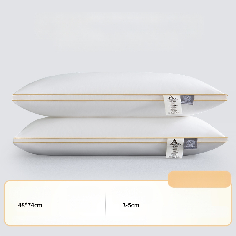 [Cumpără unul, primești unul gratuit] Pereche de perne de hotel de cinci stele, cu miez de pernă lavabilă pentru un singur adult, protecție pentru gât, miez de pernă din catifea cu pene