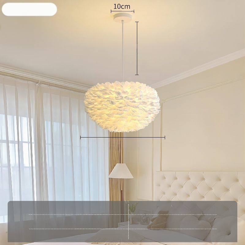 Severský moderný minimalistický personalizovaný kreatívny luster v štýle Ins-Style do jedálne, hlavná spálňa, perová lampa, luster v štýle Ins-Style