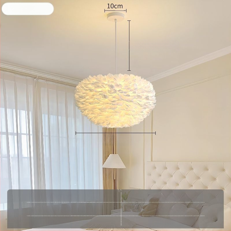 Severský moderný minimalistický personalizovaný kreatívny luster v štýle Ins-Style do jedálne, hlavná spálňa, perová lampa, luster v štýle Ins-Style