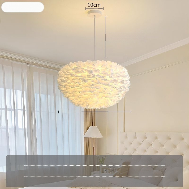 Severský moderný minimalistický personalizovaný kreatívny luster v štýle Ins-Style do jedálne, hlavná spálňa, perová lampa, luster v štýle Ins-Style