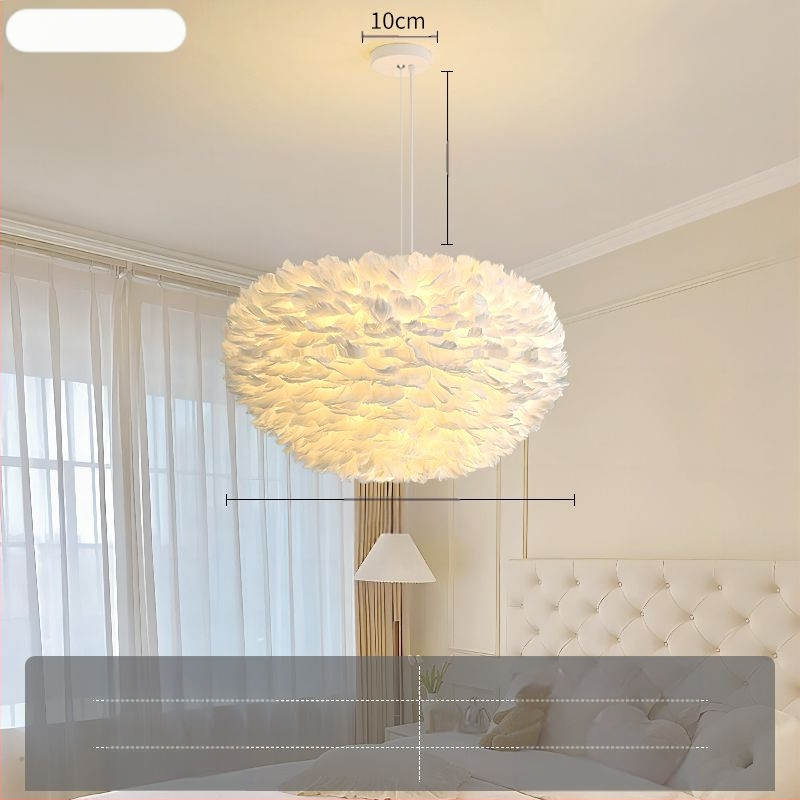 Severský moderný minimalistický personalizovaný kreatívny luster v štýle Ins-Style do jedálne, hlavná spálňa, perová lampa, luster v štýle Ins-Style