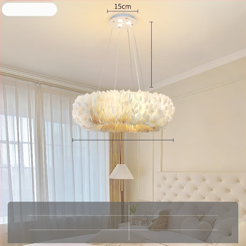 Severský moderný minimalistický personalizovaný kreatívny luster v štýle Ins-Style do jedálne, hlavná spálňa, perová lampa, luster v štýle Ins-Style