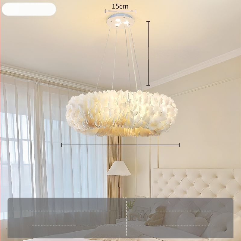 Severský moderný minimalistický personalizovaný kreatívny luster v štýle Ins-Style do jedálne, hlavná spálňa, perová lampa, luster v štýle Ins-Style