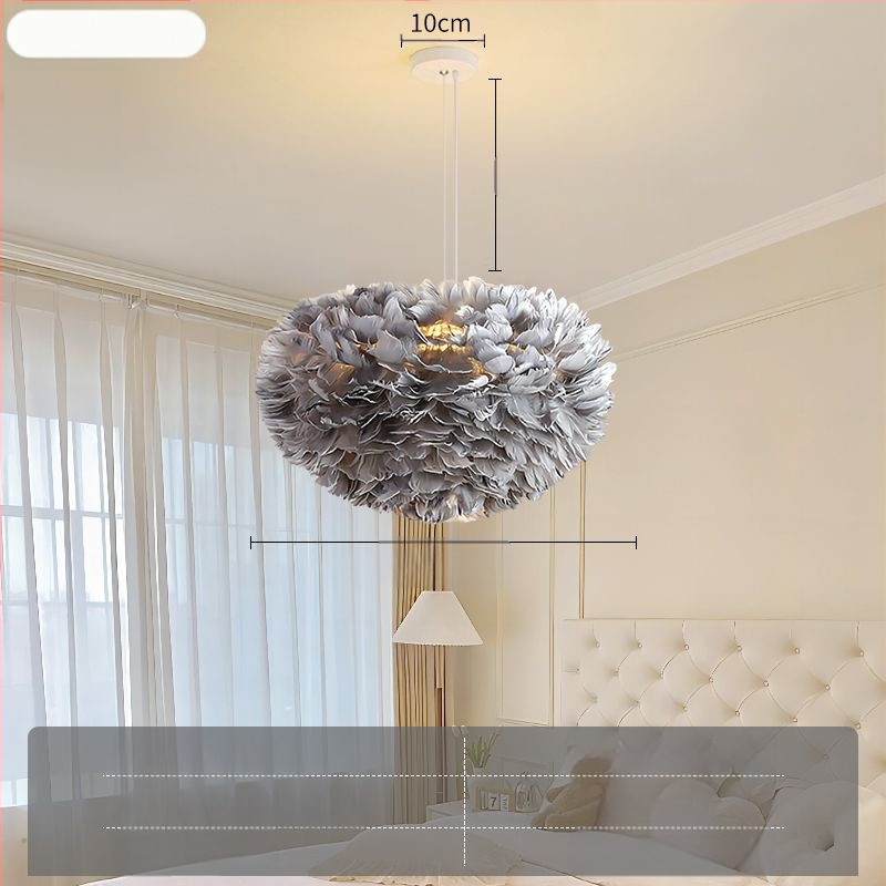 Severský moderný minimalistický personalizovaný kreatívny luster v štýle Ins-Style do jedálne, hlavná spálňa, perová lampa, luster v štýle Ins-Style