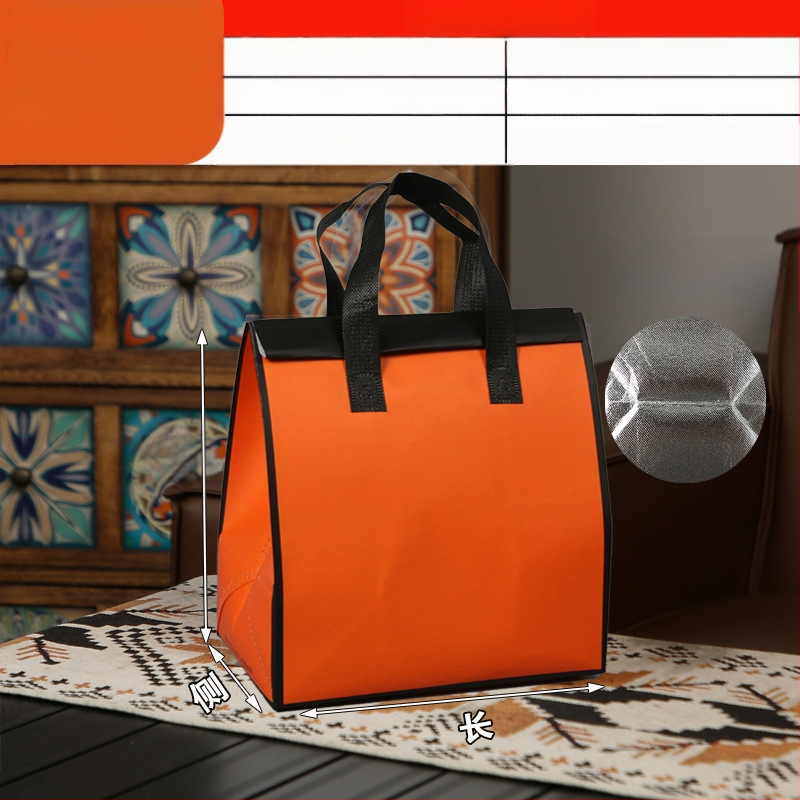 Μη υφασμένη τσάντα προσαρμοσμένη τσάντα μόνωσης μίας χρήσης για takeaway, προσαρμοσμένη τσάντα catering, συσκευασία τσαγιού γάλακτος, αλουμινόχαρτο με αυτοκόλλητη τσάντα