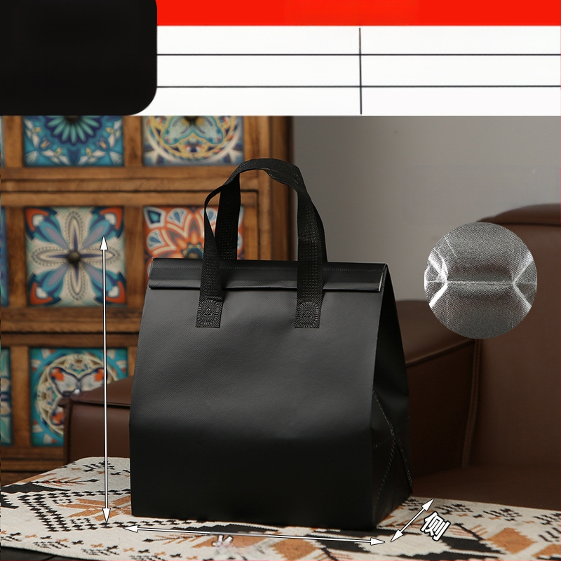 Μη υφασμένη τσάντα προσαρμοσμένη τσάντα μόνωσης μίας χρήσης για takeaway, προσαρμοσμένη τσάντα catering, συσκευασία τσαγιού γάλακτος, αλουμινόχαρτο με αυτοκόλλητη τσάντα