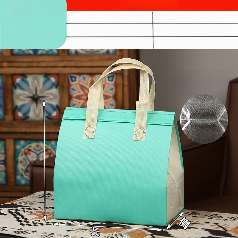 Μη υφασμένη τσάντα προσαρμοσμένη τσάντα μόνωσης μίας χρήσης για takeaway, προσαρμοσμένη τσάντα catering, συσκευασία τσαγιού γάλακτος, αλουμινόχαρτο με αυτοκόλλητη τσάντα