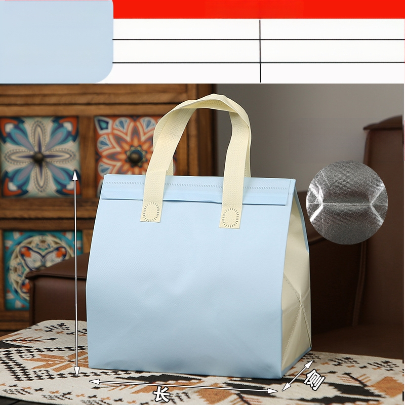 Μη υφασμένη τσάντα προσαρμοσμένη τσάντα μόνωσης μίας χρήσης για takeaway, προσαρμοσμένη τσάντα catering, συσκευασία τσαγιού γάλακτος, αλουμινόχαρτο με αυτοκόλλητη τσάντα