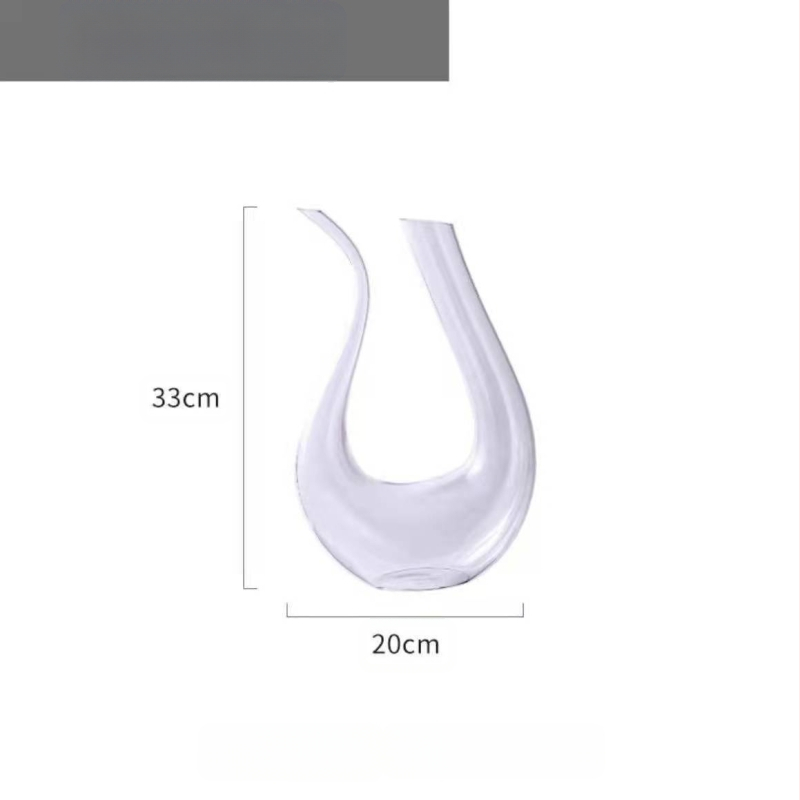 U alakú dekantáló kreatív boros dekantáló otthoni készlet nagy hattyú vízesés szállodai étterem boros dekantáló kütyü