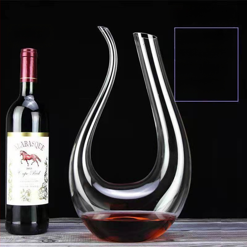 U alakú dekantáló kreatív boros dekantáló otthoni készlet nagy hattyú vízesés szállodai étterem boros dekantáló kütyü
