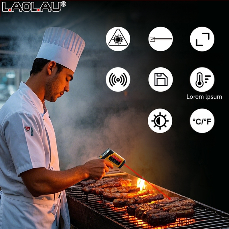 Διασυνοριακό Dropshipping Jd-05K Θερμόμετρο με Υπέρυθρο Θερμόμετρο Βιομηχανικό Θερμόμετρο Θερμοκρασίας με Πιστόλι Χονδρικής