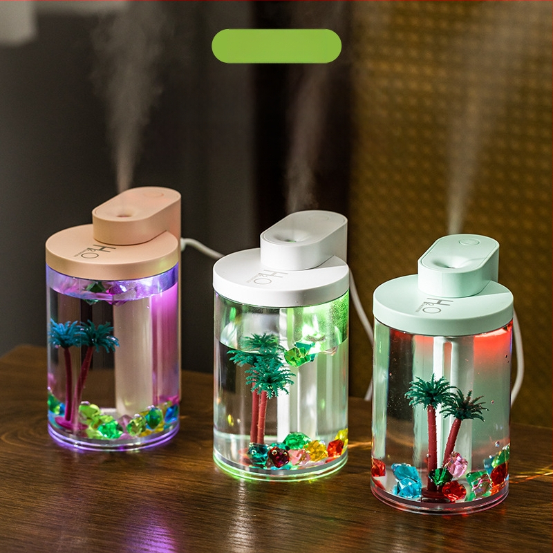 Határokon átnyúló USB Mini Water Love Micro-Tájkép Párásító Háztartási Nagy Ködmennyiségű Csendes Porlasztó Magánmodell Gyár