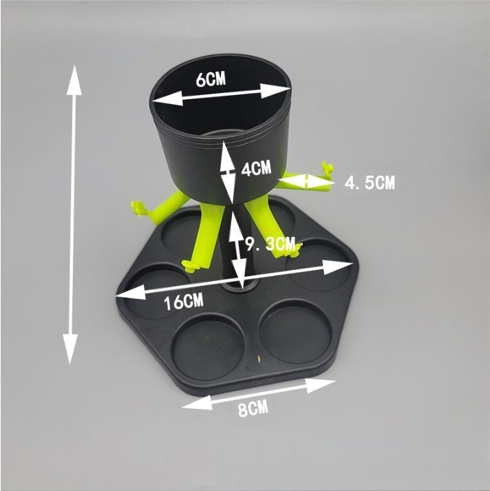 Hexagon Fair boradagoló Points pohár Party Fair Pour adagoló borospohár tálca szett