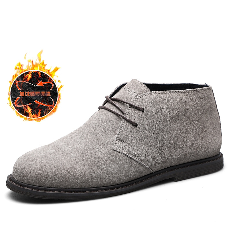 Közvetlen gyári szállítású sivatagi csizma, férfi rövid csizma, kis Martin csizma, férfi retró szerszámos csizma, bársonymentes alkalmi cipő nagykereskedelemben