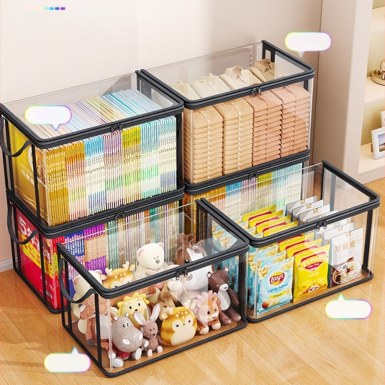 Diákkönyv extra vastag tárolódoboz, tanterembe, átlátszó, porálló könyvtáska, háztartási régi könyvtároló doboz, nedvességálló