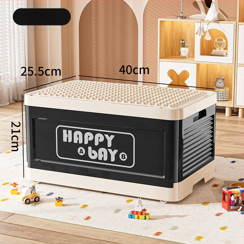 Lego nagy részecske építőkocka doboz dopamin aranyos összecsukható tárolódoboz gyerek otthoni játék uzsonna tárolódoboz