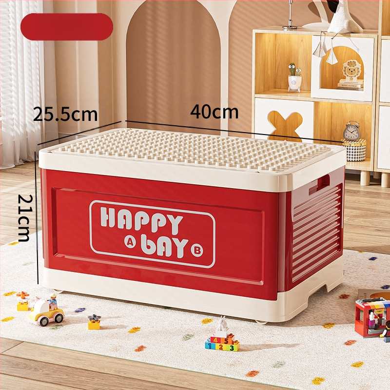 Lego nagy részecske építőkocka doboz dopamin aranyos összecsukható tárolódoboz gyerek otthoni játék uzsonna tárolódoboz