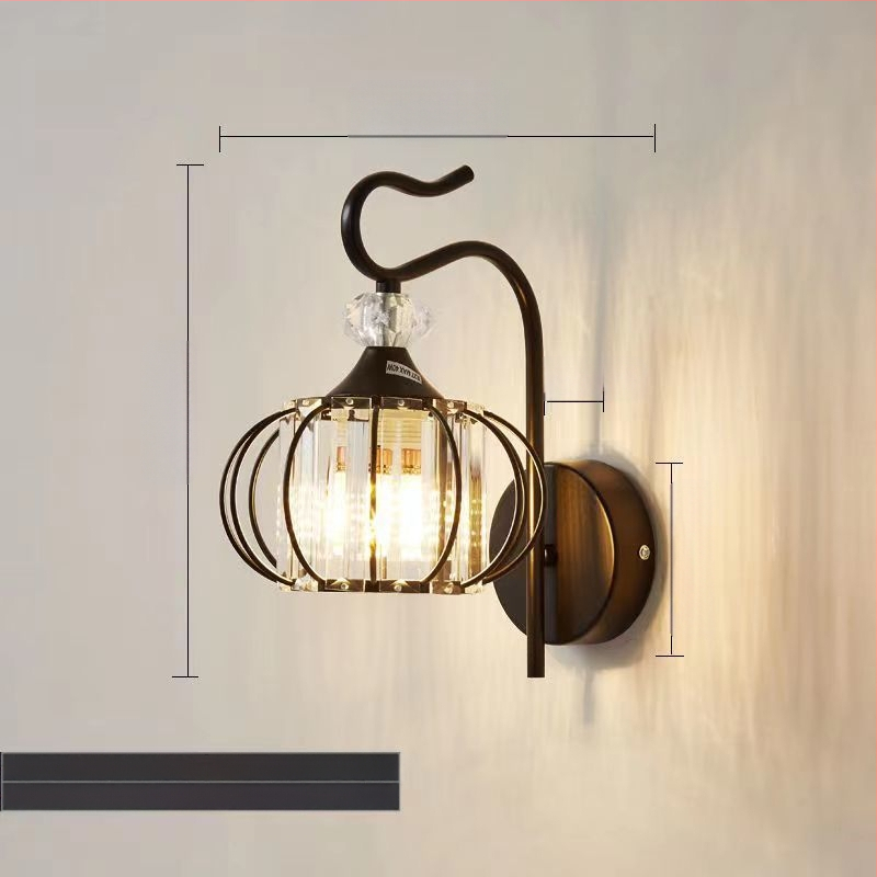 Uus moodne lihtne magamistoa öölamp, luksuslik kristall-seinalamp, elutoa, õppekoridori, trepilambid