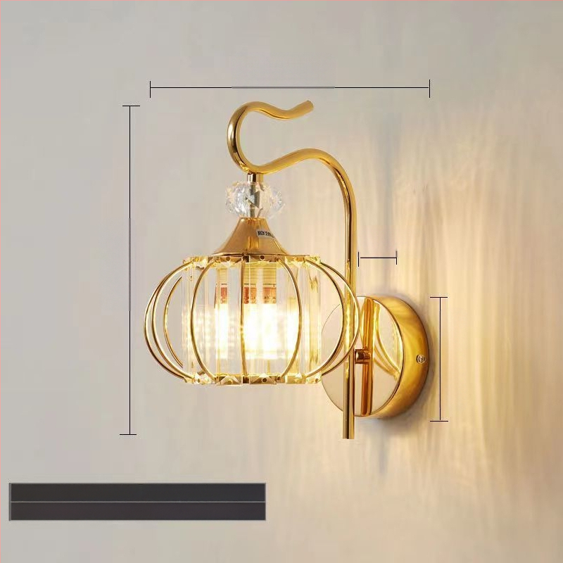 Uus moodne lihtne magamistoa öölamp, luksuslik kristall-seinalamp, elutoa, õppekoridori, trepilambid