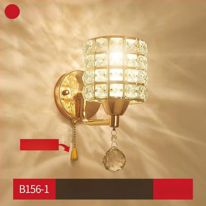 Uus moodne lihtne magamistoa öölamp, luksuslik kristall-seinalamp, elutoa, õppekoridori, trepilambid