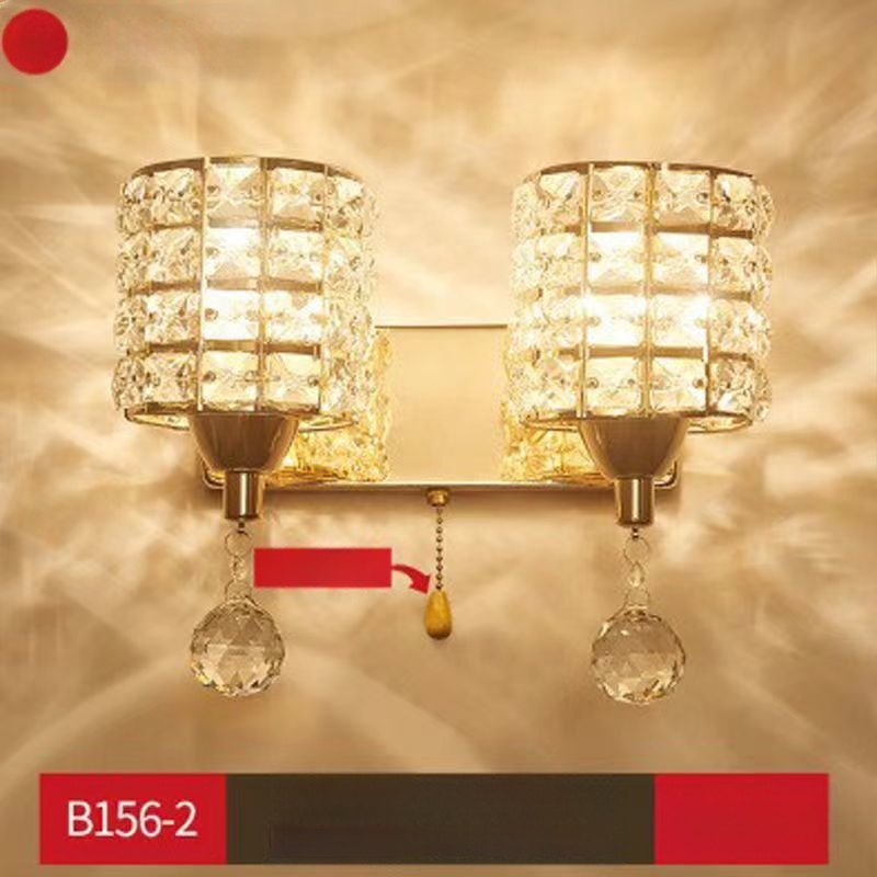 Uus moodne lihtne magamistoa öölamp, luksuslik kristall-seinalamp, elutoa, õppekoridori, trepilambid