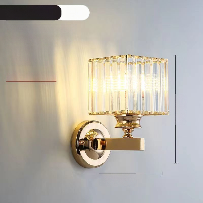 Uus moodne lihtne magamistoa öölamp, luksuslik kristall-seinalamp, elutoa, õppekoridori, trepilambid