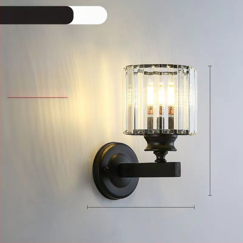 Uus moodne lihtne magamistoa öölamp, luksuslik kristall-seinalamp, elutoa, õppekoridori, trepilambid