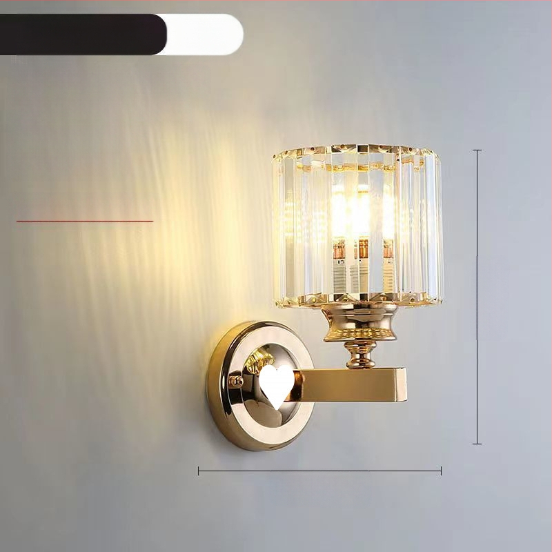 Uus moodne lihtne magamistoa öölamp, luksuslik kristall-seinalamp, elutoa, õppekoridori, trepilambid