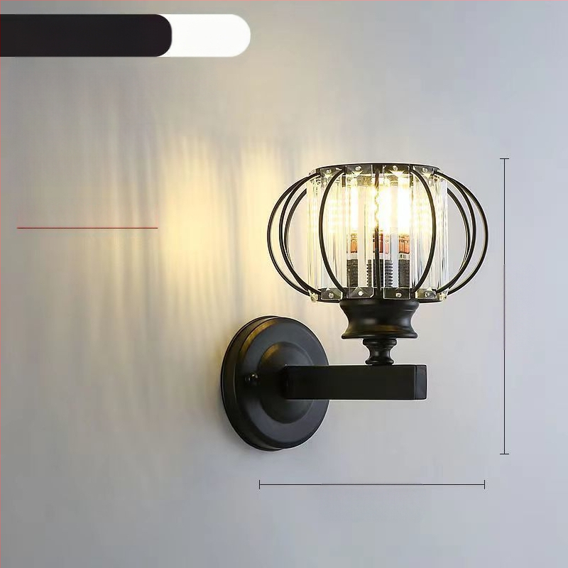 Uus moodne lihtne magamistoa öölamp, luksuslik kristall-seinalamp, elutoa, õppekoridori, trepilambid