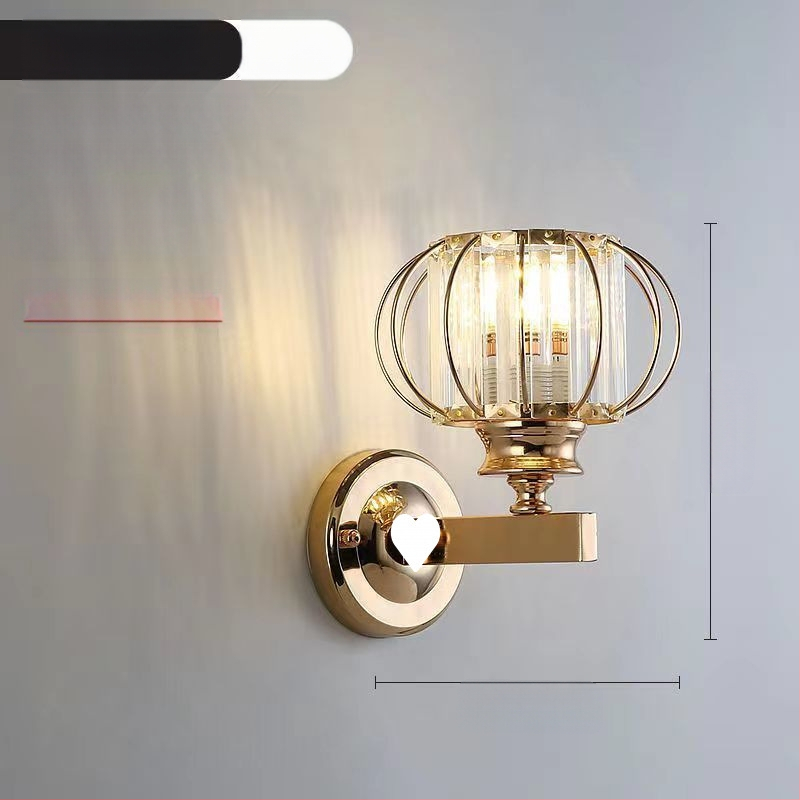 Uus moodne lihtne magamistoa öölamp, luksuslik kristall-seinalamp, elutoa, õppekoridori, trepilambid