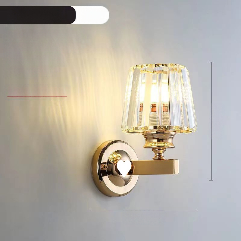 Uus moodne lihtne magamistoa öölamp, luksuslik kristall-seinalamp, elutoa, õppekoridori, trepilambid