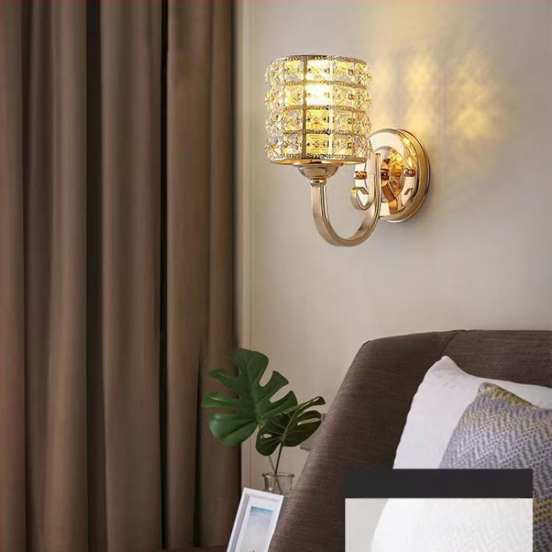 Uus moodne lihtne magamistoa öölamp, luksuslik kristall-seinalamp, elutoa, õppekoridori, trepilambid