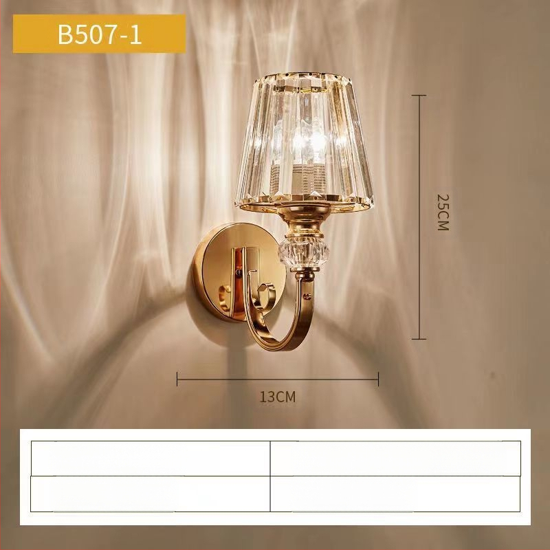 Uus moodne lihtne magamistoa öölamp, luksuslik kristall-seinalamp, elutoa, õppekoridori, trepilambid