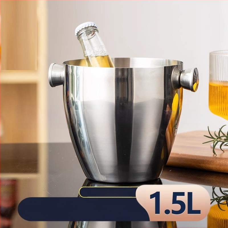 nerūdijančio plieno ledo kibiras šampano kibiras vyno ledas alaus ledo kibiras ktv baro izoliacija ledo kibiras ledo kibiras