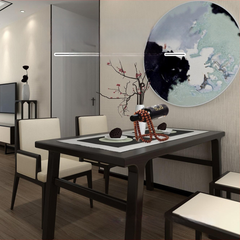 Elegáns, kreatív, fagyöngyös vörösbortartó, kínai vintage, tömörfa gyöngyökből készült láncos kézműves díszek, asztali bortartó dekoráció